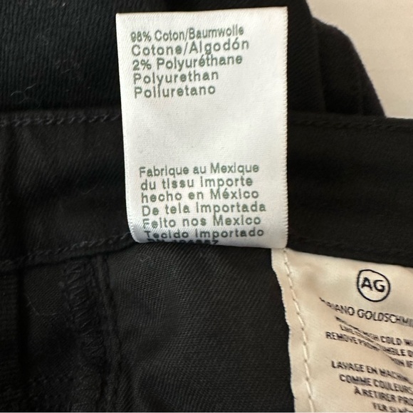 AG Adriano Goldschmied Alexxis Slim Distressed Jeans in Blackboard Size 27R - Picture 11 of 13